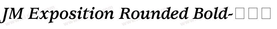 JM Exposition Rounded Bold字体转换